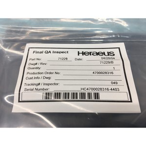 Bac de récupération Heraeus 71229, 153823 - Équipements et pièces semi-conductrices de confiance du marché mondial - Product Image 3