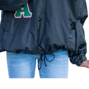 Chaqueta Cortavientos Ligera para Mujer con Bordado de Doble Costura, Cierre Completo, Ropa Casual de Moda para Exteriores - Product Image 6