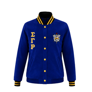 Chaqueta Bomber de Satén Sigma Gamma Rho para Mujer, Ligera, con Cierre, Ropa de la Hermandad Griega, Estilo Casual Urbano, Personalizada - Product Image 1