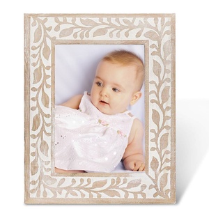 Eye Catching Design Top Quality Burnt <b>White</b> Wash Color 100% Natural Mango Wood Photo Picture <b>Frame</b> for Home & Office Decor - Product Image 1