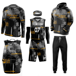 Maillots de basketball personnalisés pour hommes, protection UV, respirants, pour l'été, ensemble athlétique et t-shirts – Vente chaude - Product Image 3