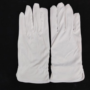 Gants en coton blancs, longueur poignet, unis, respirants, compatibles écran tactile, séchage rapide, pour usage quotidien - Product Image 2