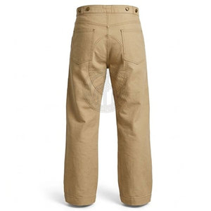 Pantalon de travail robuste en toile légère, motif traditionnel, coutures renforcées, poches pratiques, respectueux de l'environnement - Product Image 2