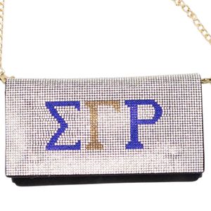 กระเป๋าคาดเอว Sigma Gamma Rho ประดับคริสตัล กระเป๋าคาดเอวแฟชั่น กระเป๋าสะพายข้าง  ของตกแต่งงานปาร์ตี้ ของที่ระลึกสำหรับชมรมนักศึกษา - Product Image 2