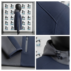 Chaqueta de lona de algodón con diseño de parche personalizado, chaqueta de lacrosse, chaqueta bomber de lona con bordado de chenilla, chaqueta de lacrosse de trabajo - Product Image 4