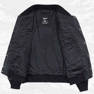 Blouson bomber tactique unisexe multi-poches Techwear, coupe-vent streetwear, veste cargo urbaine fonctionnelle - Product Image 2