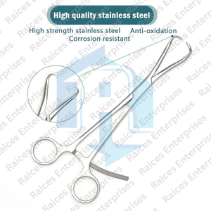 Juego de 3 Pinzas de Reducción Ósea Puntiagudas de 160 mm, 200 mm y 210 mm, de Acero Inoxidable Reutilizable, Instrumento Quirúrgico Ortopédico - Product Image 4