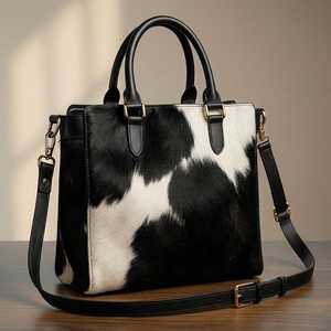 Bolsos de mano de piel sintética con pelo, populares y de gran demanda, personalizados, para mujer, a precio económico, duraderos, transpirables y antiarrugas. - Product Image 1
