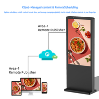 Affichage numérique Android 32 pouces, écran publicitaire interactif de petite taille pour l'extérieur, menu numérique pour camion de restauration