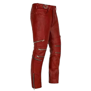Pantalones de Motocicleta para Hombre, de Cuero Genuino, Resistentes al Viento, Transpirables, Impermeables, Tallas Grandes, Hechos en Pakistán - Product Image 2
