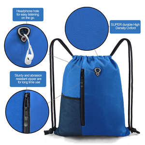Mochila con Cordón de Poliéster y Nailon con Cremallera, Impresión por Sublimación, Logotipo Personalizado, Regalo Promocional OEM 2026 - Product Image 4