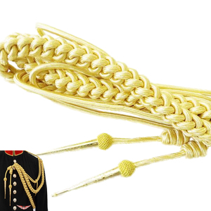Aiguillette dorée, cordon en fil d'or, aiguillette britannique, fil de bouillon - Product Image 2