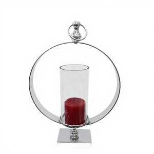 <b>Square</b> Stainless Steel & Glass Lantern with Glass Sleeve Heat Resistant Handmade Customizable Print Home Decor - Product Image 3
