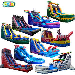 Moonwalks Blow up Commercial Waterslide Pool Blow up Inflatable Water <strong>Slide</strong> for Kid Big Adult <strong>Large</strong> - Product Image 2