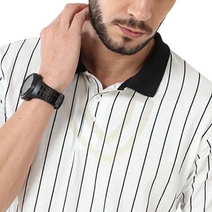 Camisetas Polo Slim-Fit 100% Algodón para Hombre con Cuello Camisero Bordado y Tejido de Punto - Product Image 6