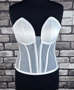 Vintage Women's Overbust Corset Tops Sexy Shapewear Breathable Eco-Friendly Leather for Plus Sizes <b>Tummy</b> <b>Control</b> Medium <b>Control</b> - Product Image 1