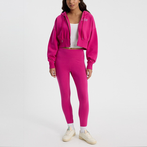 Factory Acid Wash Lined Cropped Zip Hoodie Streetwear Quality <b>Thick</b> Fleece Cotton Heavy Oversized Hoodie Custom Logo Wholesale - Product Image 5