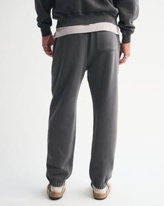 Custom Men's Fleece <b>Joggers</b> OEM ODM Cotton Sweatpants Relaxed Fit Elastic Waist Drawstring Lounge Streetwear Trousers - Product Image 3