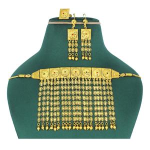 Martasha designer islamique ramadan spécial plaqué or EAU bijoux spécial dubai bijoux collier boucle d'oreille ensemble arabe bijoux - Product Image 5