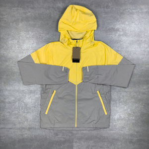 Custom Mesh Lining <b>Zip</b>-<b>Up</b> Streetwear Hoodie and Short Sportswear 2-Piece Windbreaker Shorts and <b>Jacket</b> Tracksuit for Men - Product Image 1