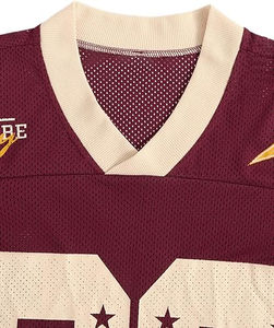 เสื้อเจอร์ซีย์อเมริกันฟุตบอลผู้หญิง แขนสั้น ผ้าตาข่าย พิมพ์ลาย 01 สตรีทแวร์ คอวี ระบายอากาศ ซับเหงื่อ ป้องกันรังสียูวี 100% - Product Image 3