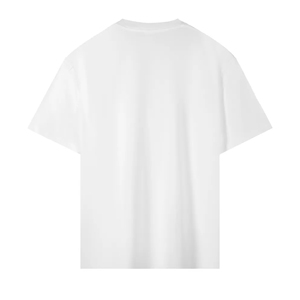 OEM Custom Logo Embroidery Printed Design Heavyweight 220gsm 100% Cotton Short Sleeve Solid Color Neck Summer Men's Women's - Product Image 2