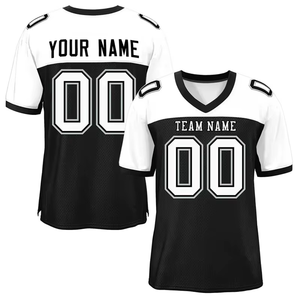 Camiseta de Fútbol Americano Sublimada Personalizada 2026, Transpirable, de Secado Rápido, Antibacteriana, Cuello en V, Manga Corta, para Deportes de Verano - Product Image 4