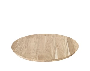 Tabla de Cortar Redonda de Mármol y Madera con Asa para Uso en la Cocina - Product Image 2