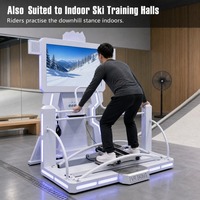Simulateur de ski en réalité virtuelle, machine d'entraînement au ski, équipement de jeu d'arcade de sports de neige en intérieur pour centre commercial