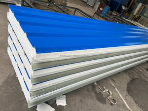 <span class=keywords><strong>Panneau</strong></span> sandwich de toiture en EPS moderne, ignifuge, <span class=keywords><strong>isolant</strong></span> thermique et écologique, fourni directement par le fabricant pour entrepôts - Product Image 3