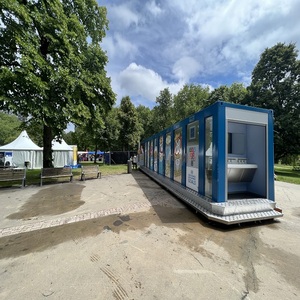 Maisons conteneurs mobiles de qualité supérieure en gros, système de toilettes publiques écologiques et durables pour les camps de construction et les administrations - Product Image 1