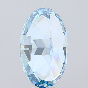 Diamant ovale de qualité supérieure, cultivé en laboratoire, bleu vif fantaisie, pureté VVS2, polissage excellent, certifié IGI, diamant CVD en vrac, approvisionnement pour l'exportation. - Product Image 6