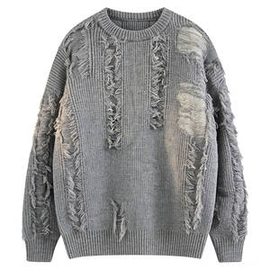 Suéter Moderno para Hombre, Estilo Desgastado, 100% Algodón, Transpirable, Informal, Estilo Urbano, Invierno, Tejido de Punto, 2026 ANTIQUE FASHION AF-MDS-819, Jersey - Product Image 1