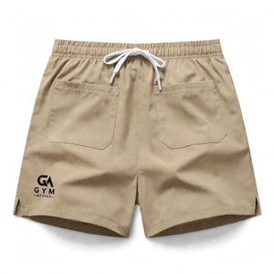 <b>GYM</b> Active Men's Quick Dry Polyester <b>Shorts</b> With Drawstring Waist And Pockets Solid Color Casual <b>Shorts</b> For Unisex Breathable - Product Image 3