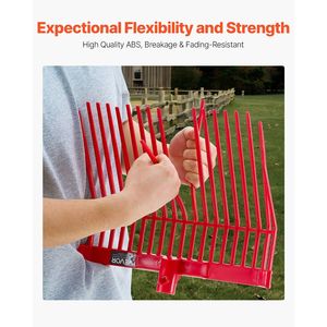 Juego de 6 cabezas de repuesto de horquilla de mantillo estable para caballos 18 tenedores de estiércol de dientes - Product Image 3