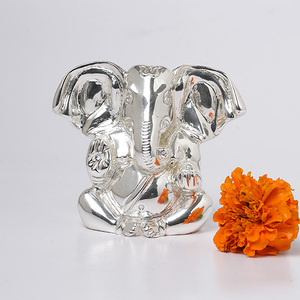 GLORIOSO GANESHA BAÑADO EN PLATA - Product Image 1