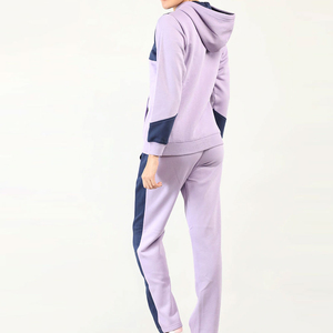 <b>Oversized</b> Heavyweight Streetwear Custom Logo Women Tracksuit 2 Two Piece Patch Design <b>Sweatpants</b> And Hoodie Set - Product Image 2