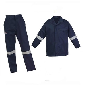 Ensemble de vêtements de travail pour hommes en deux pièces, uniforme de sécurité réfléchissant en coton, vert marine bleu marine, uniformes haute visibilité - Product Image 6