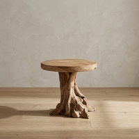 Nouvelle table console en rotin naturel, style antique et traditionnel, durable, pour salon, salle à manger, hôtel, villa, patio, meubles de maison
