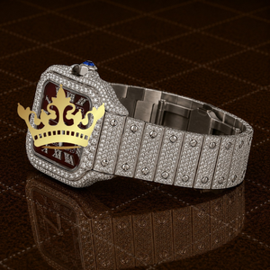 Men's Full Moissanite Diamond Watch Luxury Iced Out Bracelet <b>Wristwatch</b> - Product Image 2