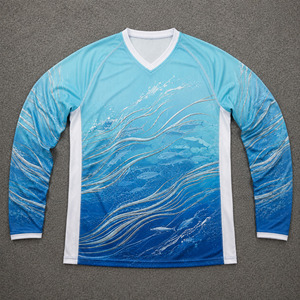 Camiseta de Pesca de Manga Larga Personalizada OEM para Hombre, UPF 50+, Sublimada, de Secado Rápido, Jersey de Pesca de Alto Rendimiento, Protección Solar, Ropa Deportiva - Product Image 1