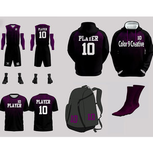 Kit d'uniforme de basketball léger et performant avec coutures durables et sac de rangement - Product Image 1