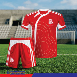 Ensemble de maillot et short de football personnalisé, style tendance, dernière collection, uniforme d'équipe, vêtements de sport respirants et à séchage rapide - Product Image 4