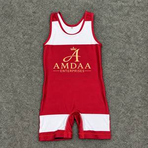 ชุดนักมวยปล้ำ AMDA ENTERPRISES แบบซับลิเมชั่นพิมพ์ลาย สำหรับผู้ชาย ระบายเหงื่อได้ดี สไตล์ฟรีสไตล์และกรีโค - Product Image 1