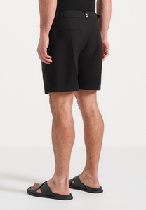 Pantalones Cortos Bermuda Plisados de Color Sólido para Hombre, Cintura Media, Cierre con Cordón, Tejido de Punto, Secado Rápido, 100% Algodón, Casuales, Deportivos, para Gimnasio - Product Image 3