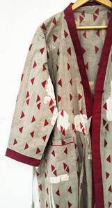 Kimono Indio Moderno Hecho a Mano de Alta Calidad, Transpirable, para Mujer, Manga Larga, Teñido Anudado, Tejido Ecológico, para Vacaciones - Product Image 4