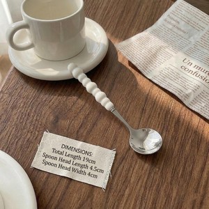 Elegant Metal Flatware <b>Set</b> With <b>Ceramic</b> Beaded Handle High Mirror Polish Dishwasher Safe For Wedding Use - Product Image 6