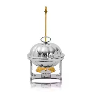 Highest Quality Metallic Silver Stainless Steel <b>Buffet</b> Classic Design Insulated Food <b>Warmer</b> General Use for Gas and Induction - Product Image 5