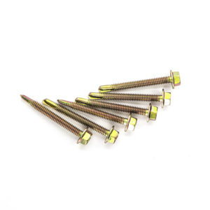 Tornillo PDC Tek de Cabeza Hexagonal Autoperforante, Clase 8, Acero al Carbono Galvanizado con Fosfato de Zinc, Rosca Estándar, Personalizable en Pulgadas - Product Image 5