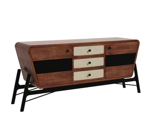 Elegant and Durable Sheesham Wood Cabinet and <b>Sideboard</b> Honey Finish Solid Wooden <b>Sideboard</b> Furniture Customizable Cabinet - Product Image 2